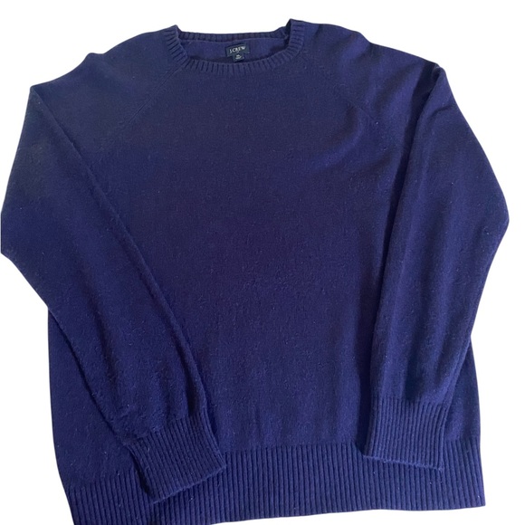 J. Crew Men's Lambswool Blend Blue Crewneck Sweater Size XL - Picture 1 of 5